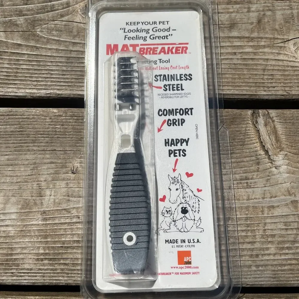 APC 2000 Mat Breaker Dematting Tool Made In USA UPC 758799300015 Horses Dogs Cat
